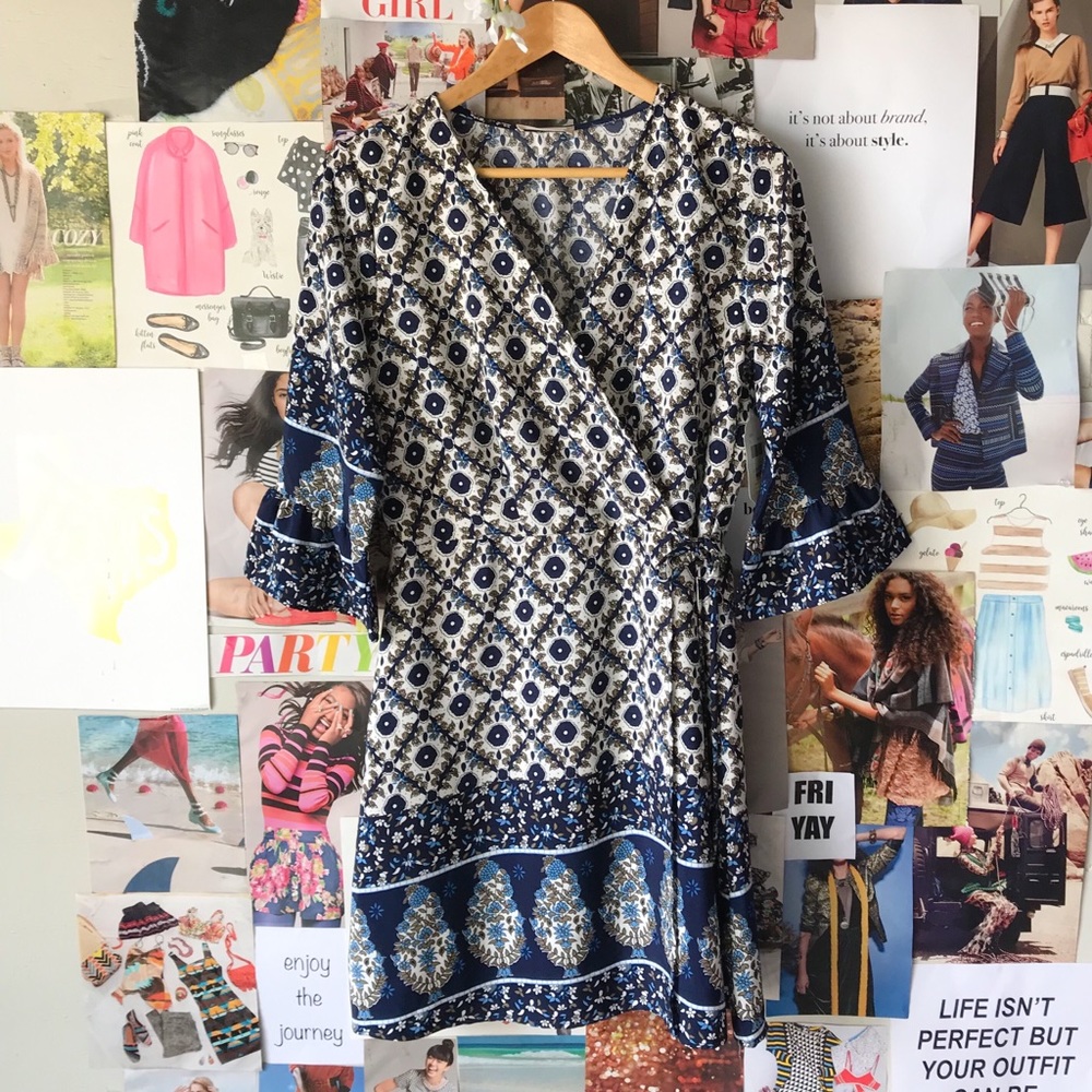 Altar’d State Floral wrap Dress